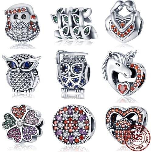 2021 New 100% 925 With Brick Beads&Charm Meets The Original 3mm Pandora Bracelet&Bracelet Making Fashion DIY Jewelry For Women