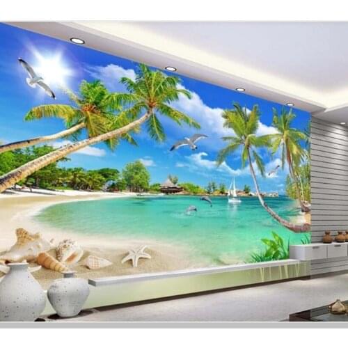 Papel de parede blue sky and white clouds natural landscape 3d wallpaper,living room tv wall bedroom wall papers home decor