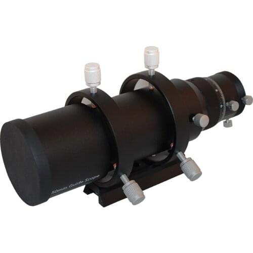 50mm Monocular Guide Scope Full-metal 6-point screw Bracket Double Helical Focuser Finderscopes for Astronomical Telescopes