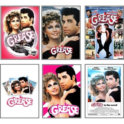 Diamond Embroidery GREASE American Classic Movie Diamond Painting Diamond Inlaid Diamond Mosaic Home Decor Paris Art