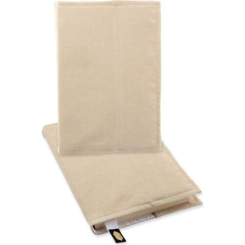 Book Cover 21x31 cm Washable Beige Book Saver Gift
