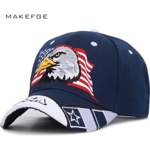 Black Cap USA Flag Eagle Embroidery Baseball Cap Snapback Caps Casquette Hats Fitted Casual Go mens gifts Unisex 2021