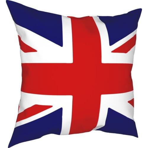 UK Flag Pillow Case Decoration The United Kingdom Cushions Throw Pillow for Living Room Polyester Double-sided Printing Printed