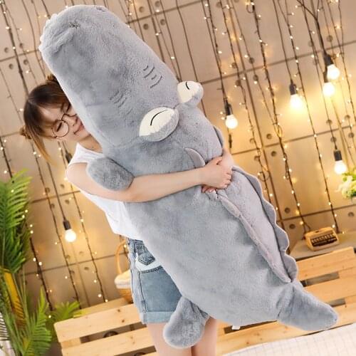 Long plush crocodile pillow cute animal stuffed soft toy cushion crocodile plush doll home decore pillow kids toys birthday gift