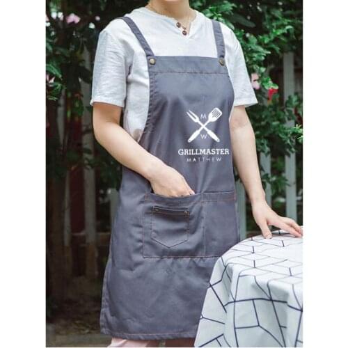 Apron personality creative cute knife and fork kitchen home cleaning sleeveless apron aprons
