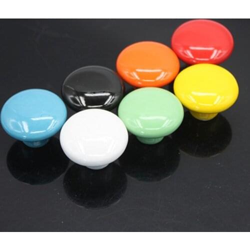 10pcs Candy Color Ceramic Cabinet Wardrobe Drawer Cupboard Knob Pull Handle