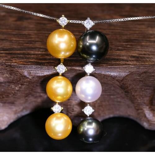 LJHMY S925 Sterling Silver Pendant Real Freshwater Pearl Healing Crystals Stones Jewelry