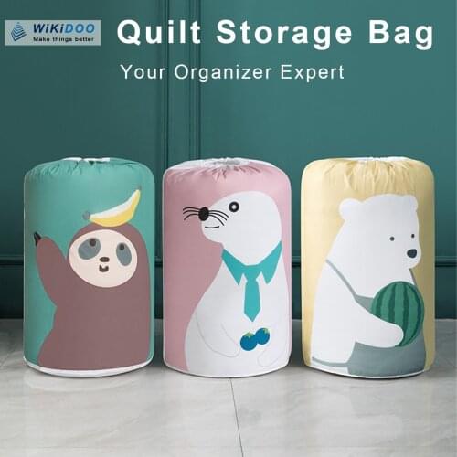 Drawstring Bedding Storage Bags Set of 3