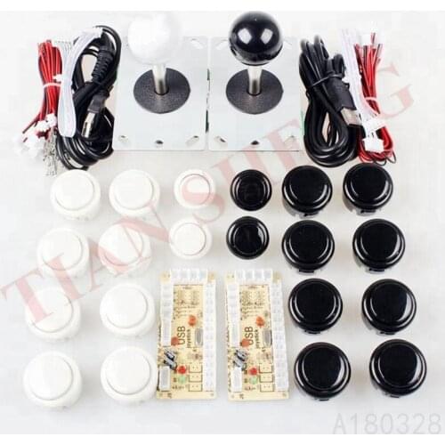 HIGH QUALITY DIY kits accessories Controller USB Encoder To PC Games 8 Way Sticker Push Buttons For Mame Raspberry