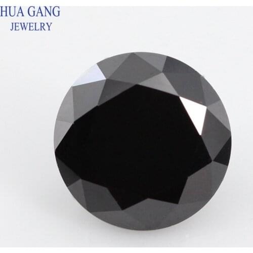Natural Black Spinel Loose Gemstone Round Shape Size 0.8mm~2.25mm 1000pcs For DIY Jewelry Wholesale Natural Stones Free Shipping