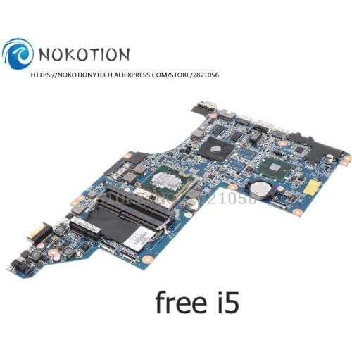 NOKOTION 609787-001 DA0LX6MB6H1 DA0LX6MB6F2 For HP Pavilion DV7T DV7-4000 Laptop Motherboard 512MB GPU free i5