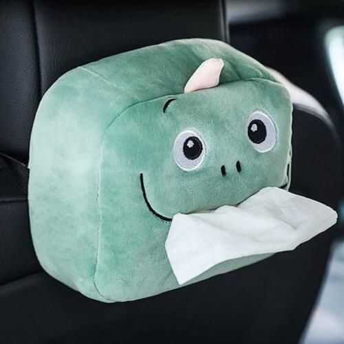 NEW Car Tissue Box Cute Napkin Cartoon Cute Plush Tissue Paper Holder for Home Office Car Accessories
