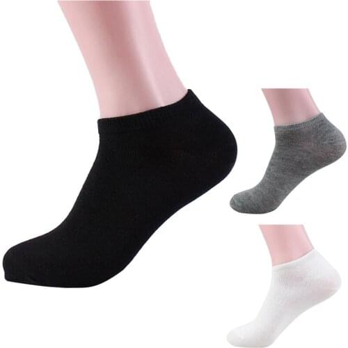 New 1 Pair Men Cotton Sock Invisible Socks Color Soft Socks No Summer absorb Anti-skid Sweat Breathable Show So M9F4