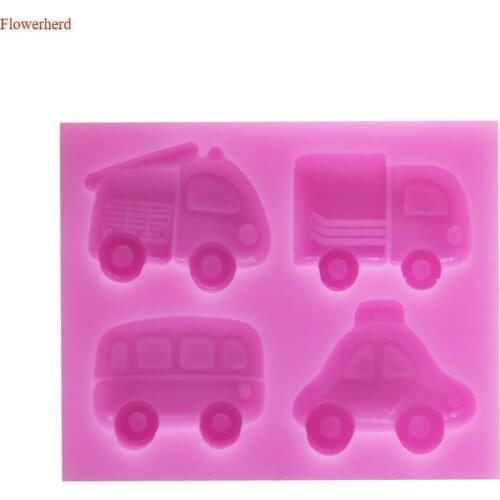 New 4 Holes Fondant Silicone Molds Chocolate Cake Mold DIY Baking Mold Cake Decorating Tools Birthday Decoration Pastry Mold