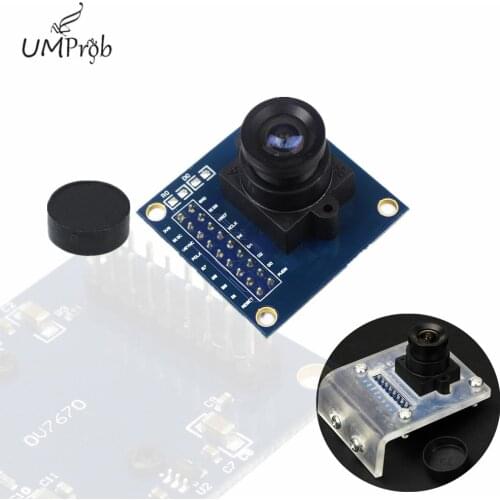 OV7670 30FPS VGA Camera Module SCCB interface compatible with I2C interface Acrylic Bracket Plastic Case for arduino DIY KIT