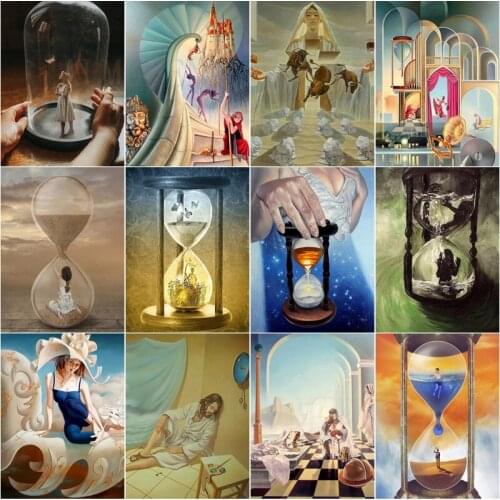 Hourglass Time Light Luxury Diamond Painting Cross Stitch Inlaid Bead Embroidery Home Decoration Round Diamond Square Diamond