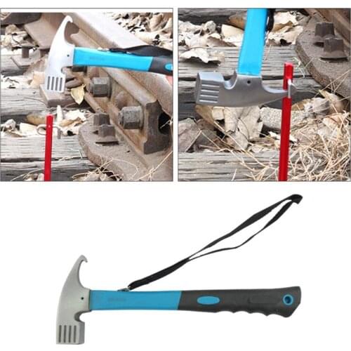 Portable Steel Outdoor Camping Hammer Tent Awning Stake Nail Puller Remover Multifunctional Tool Wholesale Dropshipping