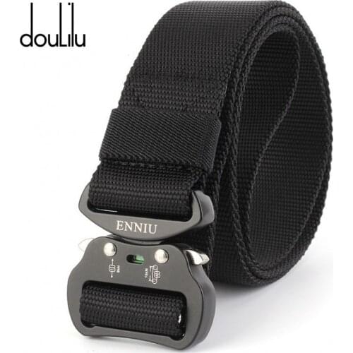 Military Equipment Army Aluminum Alloy Multifunction Belt Belts For Men Outdoor Training Tactical Girdle Sturdy 100% Nylon 3.8cm