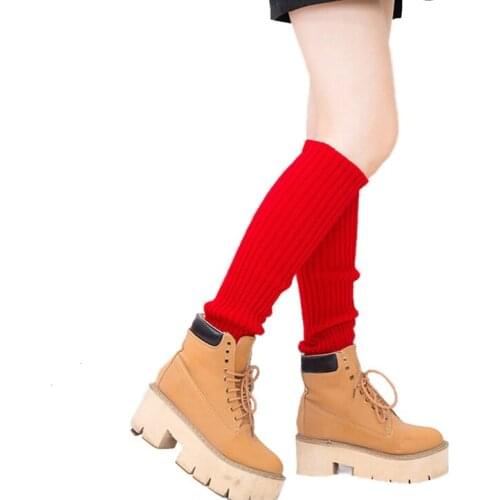 15 Colors Women Crochet Leg Warmers Socks Ladies Knitted Warm Leg Sleeve Girls Legging Ankle Foot Warmer
