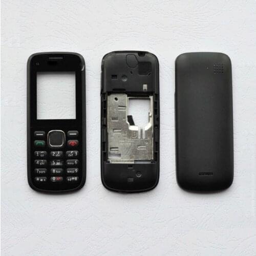 ZUGZUC New For Nokia C1-02 Full Complete Housing Cover Of Mobile Phone + Keyboard