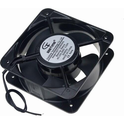 1PCS Gdstime 150mm 15cm 15050s AC Cooler Fan 150x150x50mm AC 220V 240V 2Pin Aluminum PC Computer Brushless Cooling Exhaust Fan