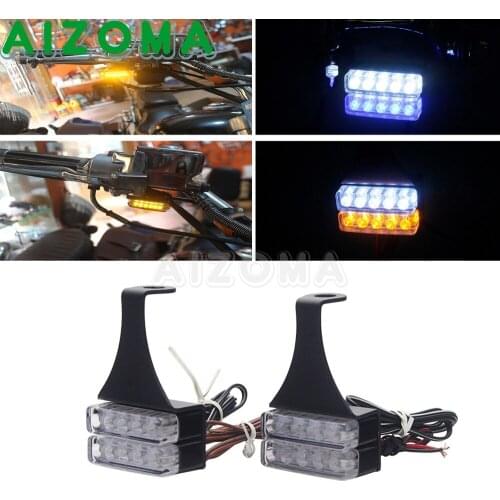 12V Universal LED Indicators Motorcycle Turn Signal Light Amber/Blue White Moto Flasher Mini Lamp Flashing Blinker Cafe Racer