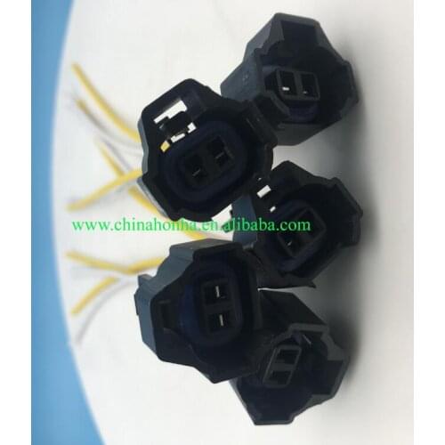 2 Pin Female Waterproof Fuel Injector Nozzle Connector Electrical Plug Wiring harness 4AGE RB26 3SGE with 15cm 18AWG wire