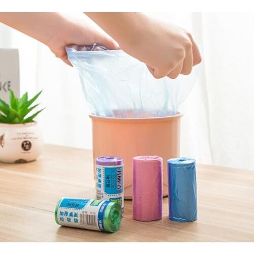 30pcs/roll Thicken Desktop Small Garbage Bags Household Car Mini Disposable Plastic Rubbish Bags Trash Bag