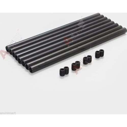 4 Pairs 30cm 12" aluminum anodized 15mm rod for Matte Box Follow Focus rail FF