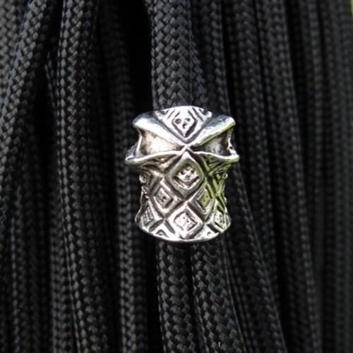 5 pcs Charms Skull Paracord Accessories Survival Pendant DIY Buckle Paracord Bracelet Knife Lanyar Paracord Beads