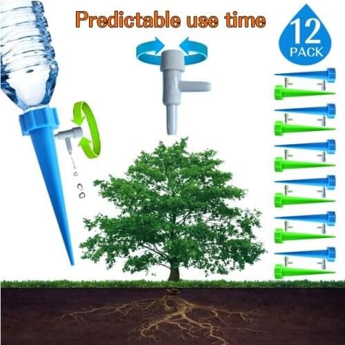 6/10/12Pcs Plant Self Watering Adjustable Stakes System Vacation Plant Waterer Self Automatic Watering Spikes