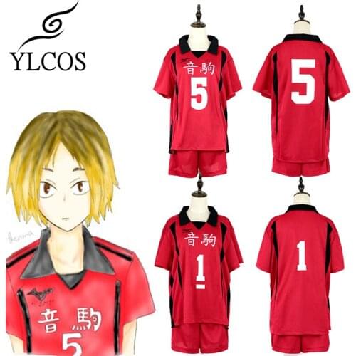 Anime Haikyuu Kozume Kenma Kuroo Tetsurou Cosplay Costume Jersey Halloween Party Suit