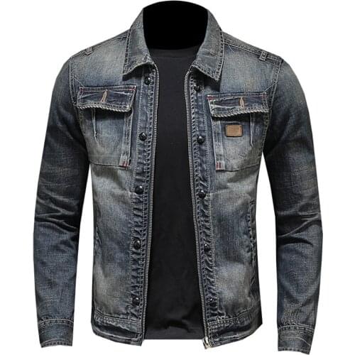 Printed denim overalls men and women couples jumpsuit tide Korean version of the hole scratched overalls suspenders light blue