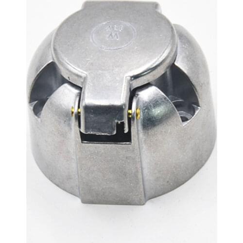 HT3004 7 pins 12N Towing Metal Caravan Electric Punctuation Wagon Plugin Car Hook Tow Accessory to Chrome Car