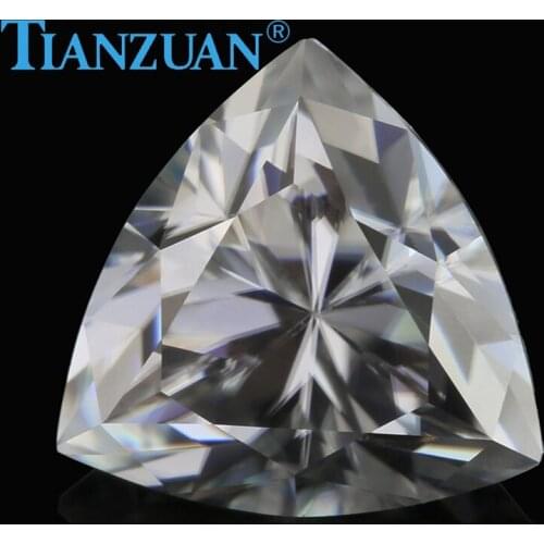 DF GH ij color 5-11mm white trangle shape diamon d cut Sic material moissanites loose gem stone