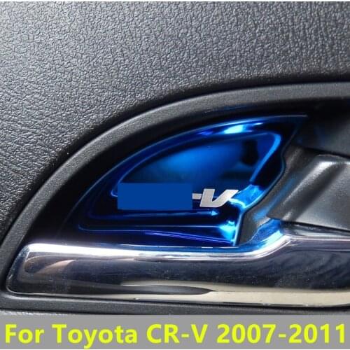 For Toyota CRV CR-V 2007 2008 2009 2010 2011 Car Styling Inside handle Decorative patch Modification dedicated Interior Inner