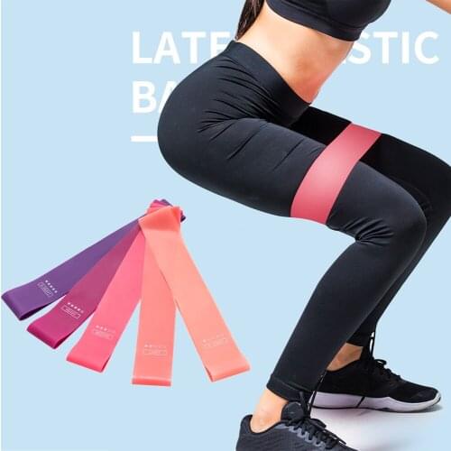 5 Colors Yoga Resistance Rubber Bands Pilates Sport Rubber Fitness Bands Indoor Outdoor Fitness Equipment