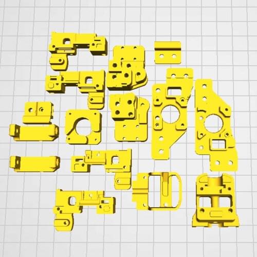 Funssor Voron 3D printer IDEX dual extrusion upgrade kit ABS pritned parts bowden version for Voron 1.8 3D printer