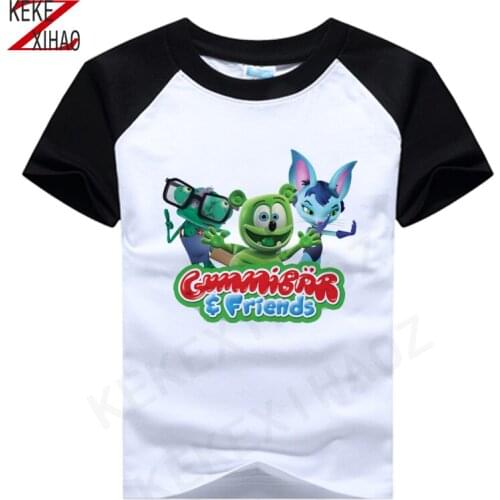 T-shirt Gummy Bear I Love You Fashion T-shirt With Personality 2020 Girls Casual T-shirt Boys Girls T-shirt T-shirt Summer Tee