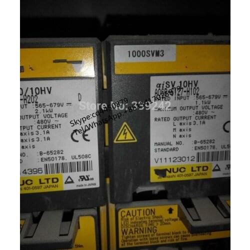 USED 100% TESTED A06B-6127-H202 SERVO DRIVE A06B-6127-H202
