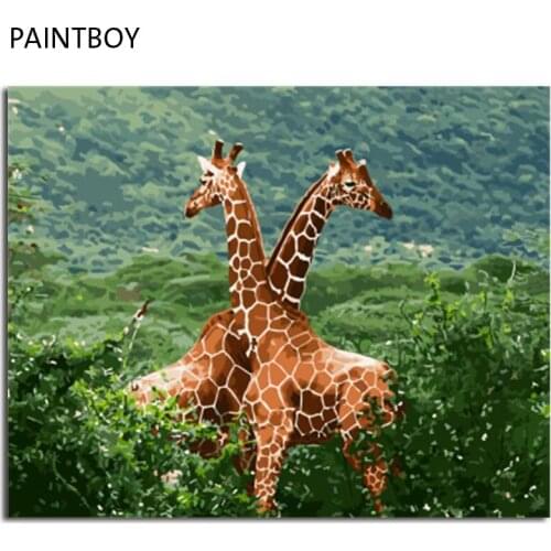 PAINTBOY Picture Modern Framed Pictures Painting By Numbers DIY Oil Painting On Canvas Home Decor Of Animal