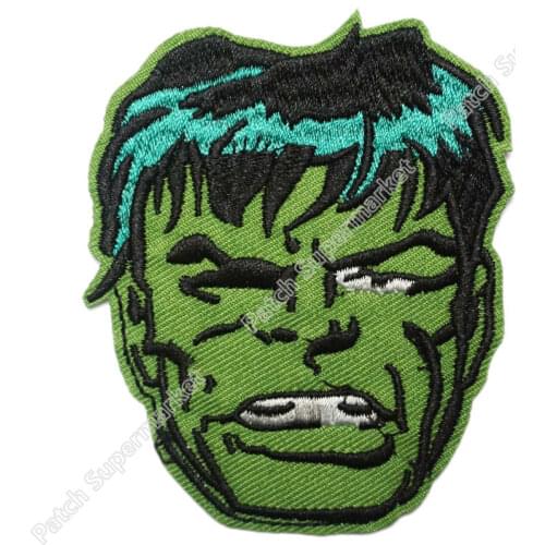 Iron On Patches Incredible Face The Incredible David Banner Embroidered Movie for clothing