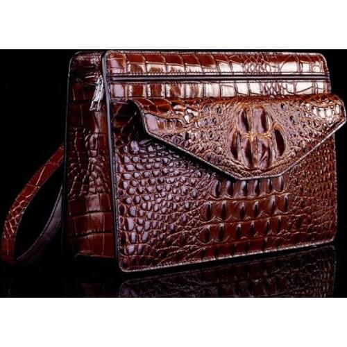 2021 New Product Trendy Fashion Clutch real cowhide wallet high-quality crocodile pattern famous brand multi-function wallet