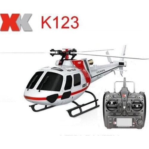 Original RC XK K123 2.4GHz 6CH Brushless 3-Blade RC Helicopter RTF Version with 3D and 6G System Helicopter