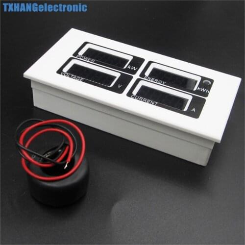 AC 110V 220V digital 100A watt power meter voltage ampere ammeter voltmeter 80-260V voltmeter diy electronics