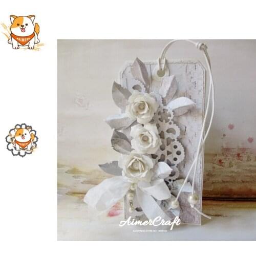 Pinecone Rose Plant Metal Cutting Dies Scrapbooking Stencil Decorative Craft Embossing Die Cuts Card Making New Dies For 2019