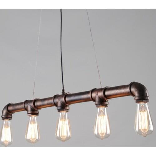 Retro steam punk loft Pendant lamp kitchen bar cafe restaurant vintage Pendant lights iron rustic hanging light fixture WJ429