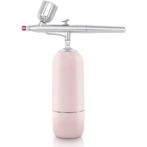 PINKIOU Portable Spray Tool Mini Airbrush Kit Wireless Spray Gun Air Compressor Makeup Kit Nail Cake Body Painting Machine