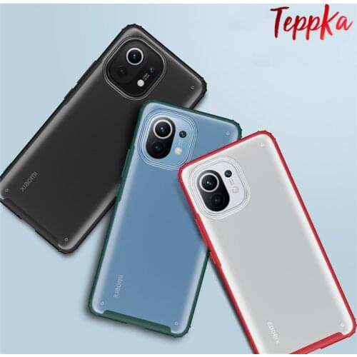 For Xiaomi Mi 11 Case Skin feel Full Protection Shockproof Translucent Case Cover For Xiaomi Mi 11 Lite Anti-fall Fundas