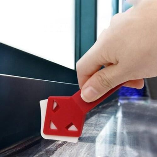 Light Glass Glue Scraper Angle Sewing Shovel Glue Removal Knife Squeegee Three-in-one Board Plastic Head Glue Remover Multitool